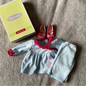 American Girl Bitty Baby Snowflake Pajamas